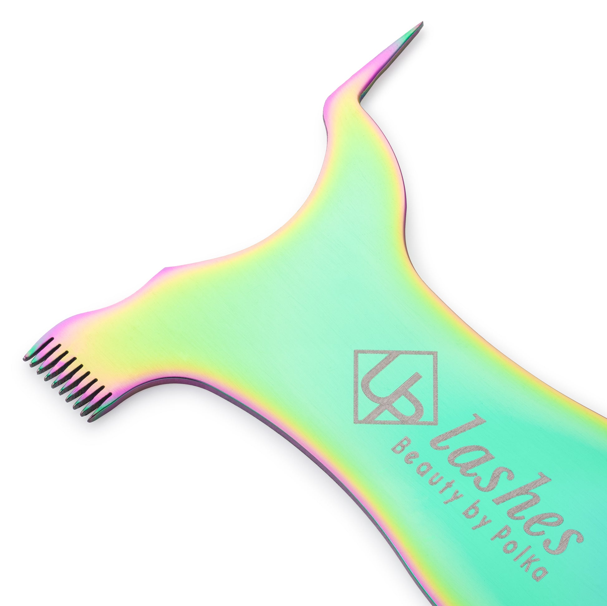 Professional metal lamination comb used by lash and brow stylists