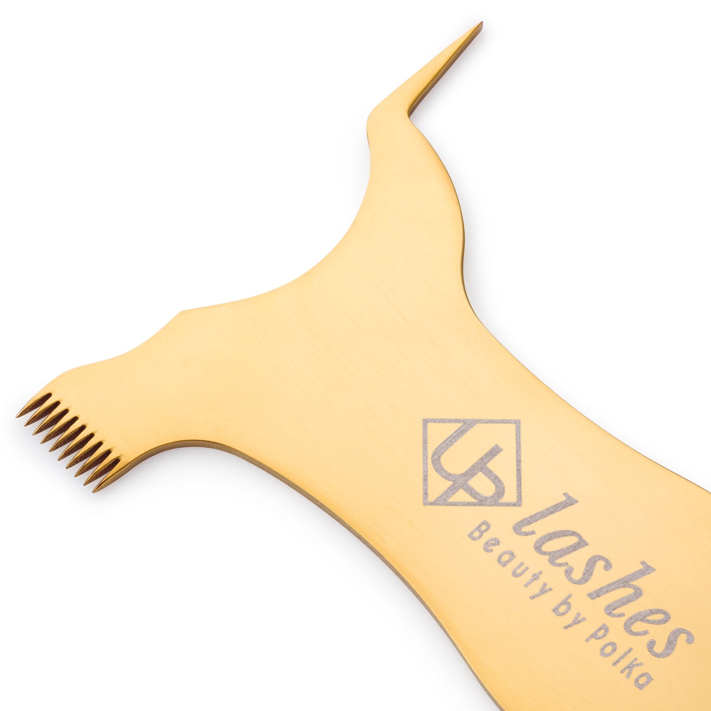 Metal comb for lash and brow lamination treatments