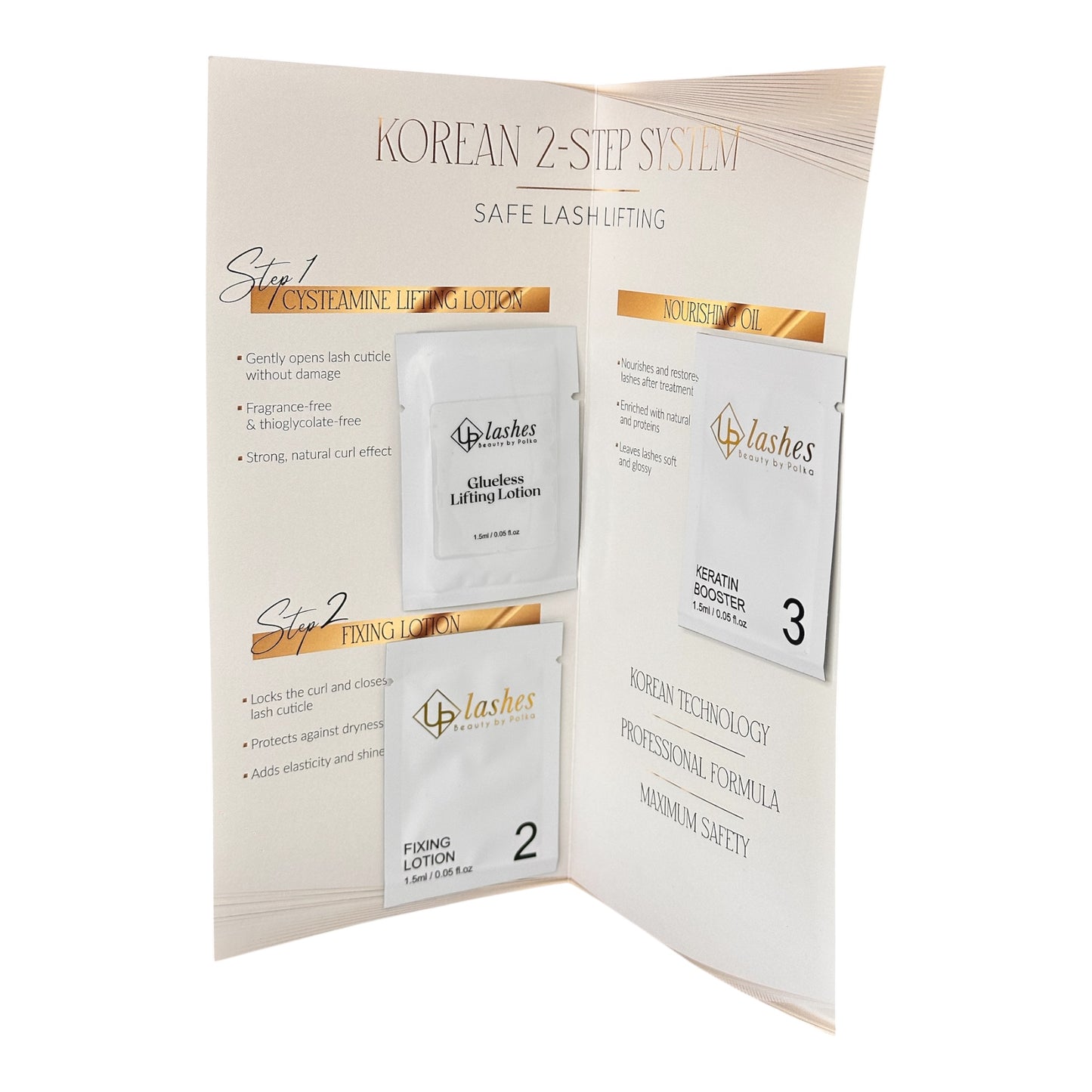 UPLashes Korean 2-Step System – glue free