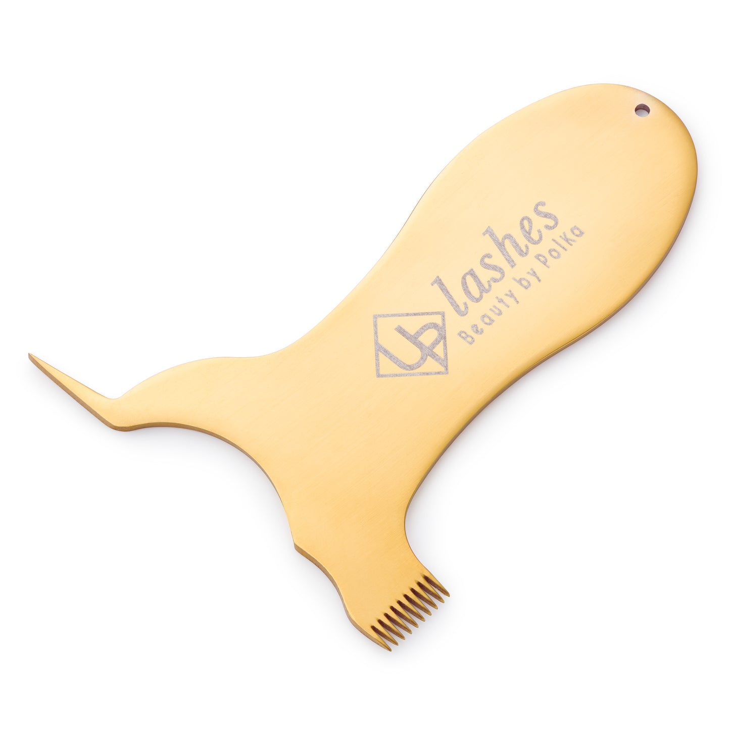 Metal comb for lash and brow lamination treatments