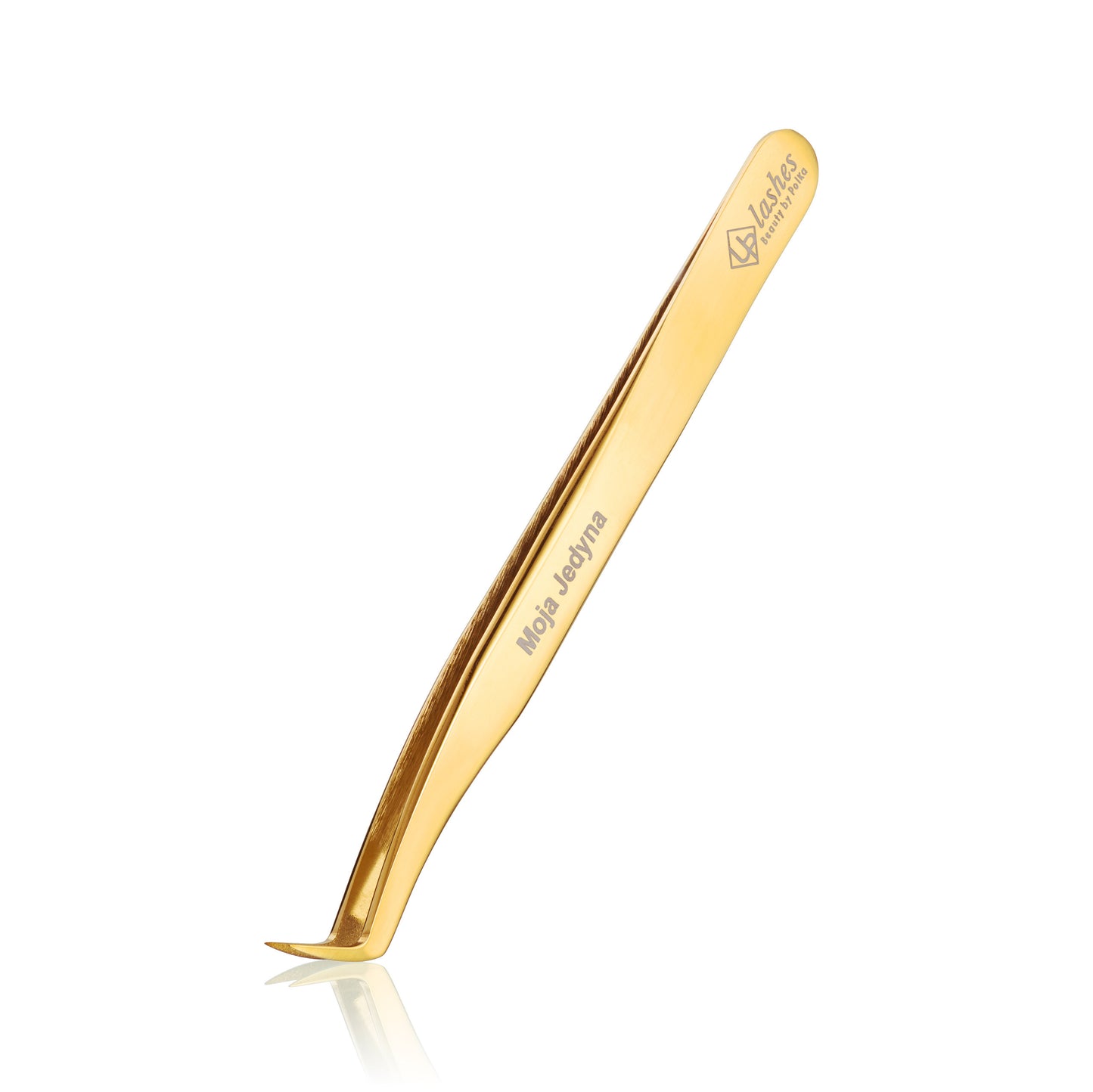 Moja Jedyna Premium Collection curved swan-shaped tweezer with ultra-thin tips