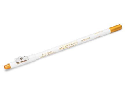 White eyebrow mapping pencil with sharpener by Beauty by Polka