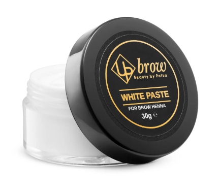 White paste for brow henna 30 grams by Beauty by Polka on white background