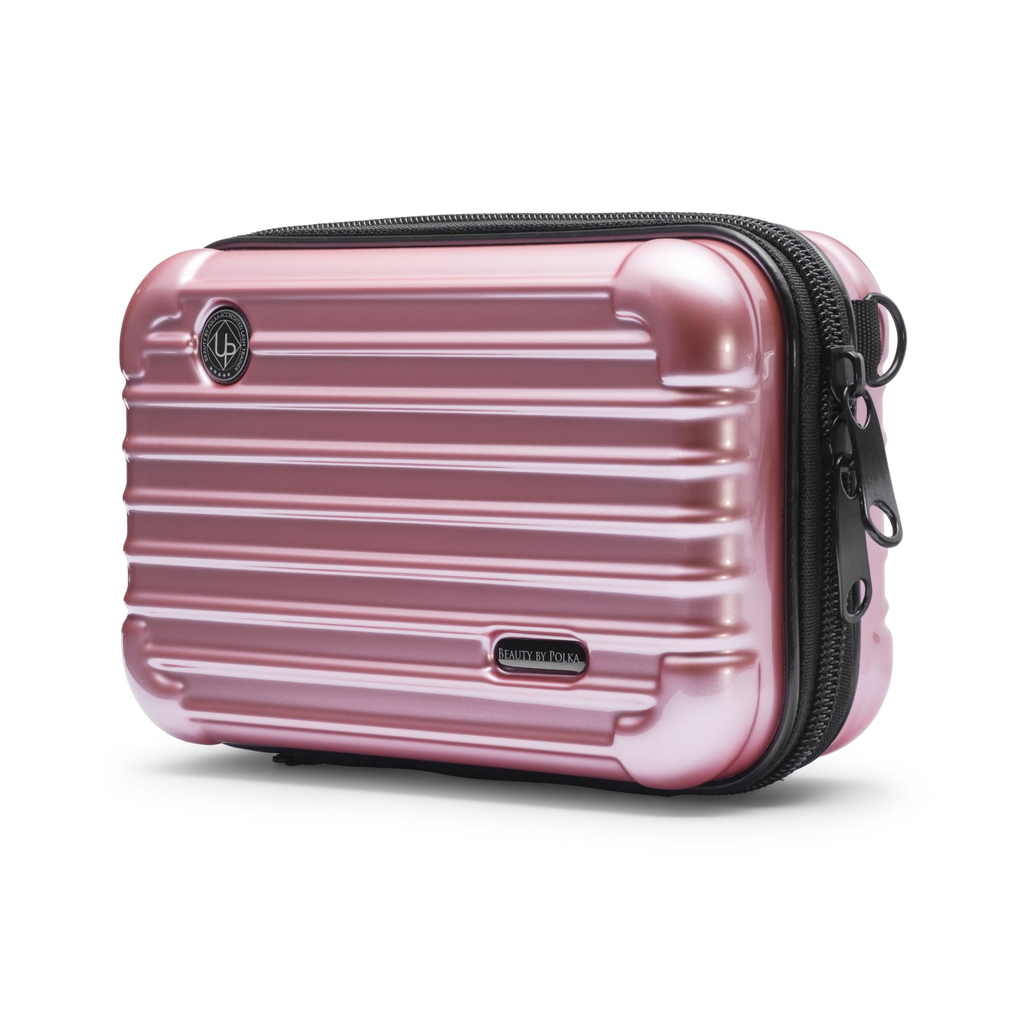 Pink cosmetic accessories organizer case