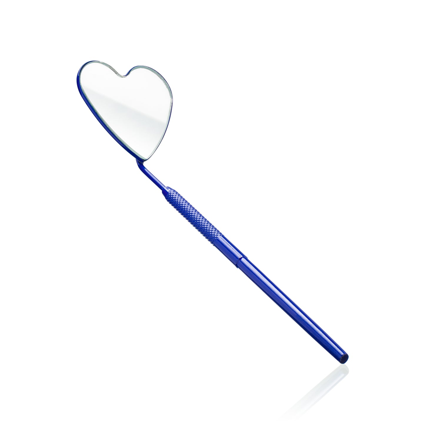 Beauty by Polka blue heart-shaped compact mirror - stylish and portable