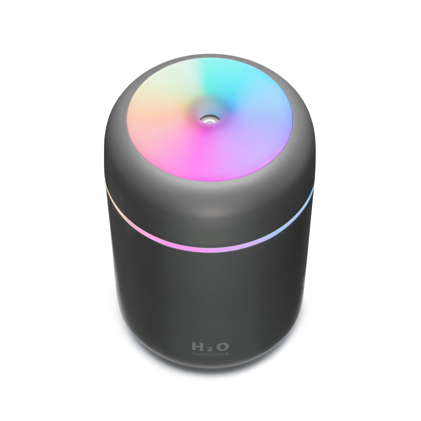 Black portable air humidifier for beauty salons and homes