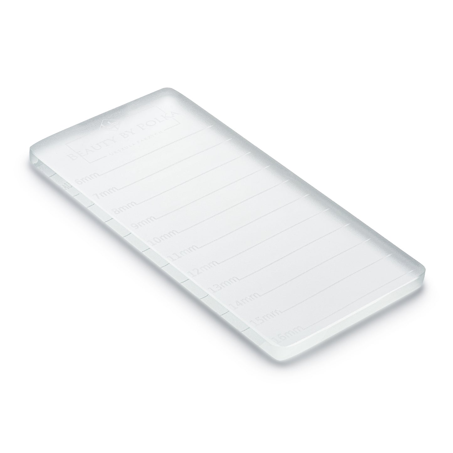 Transparent lash holder for organizing eyelash extensions