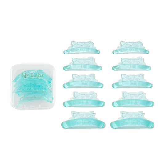 glueless silicone shields blue bear set for profesional beauty salons