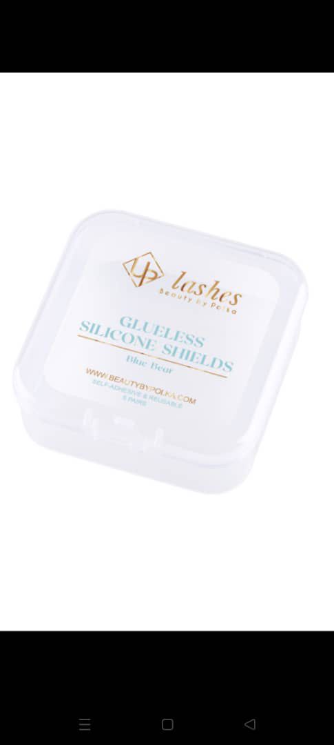 glueless silicone shields blue bear box for profesional beauty salons